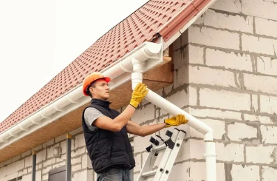 Pose et remplacement de gouttières au Mesnil-Garnier